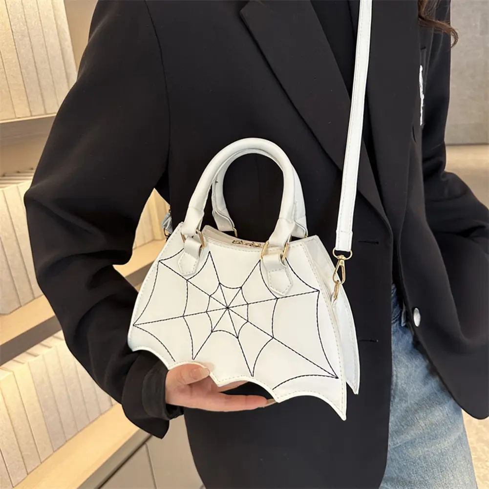 Halloween Novelty Crossbody Bag Fashion Bat Wing Top-handle Bags Ladies PU Leather Small Handbags Women's Creative Shoulder Bags