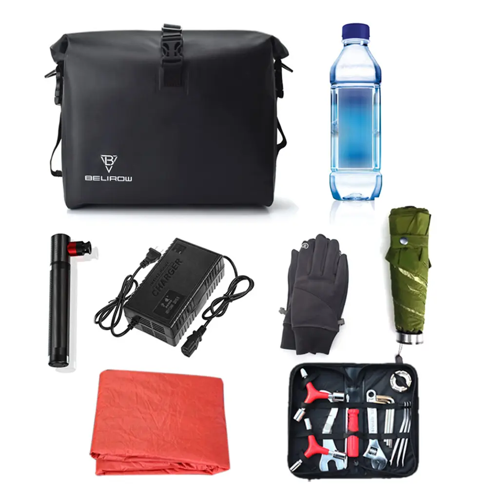 9L Mountain Bike Frame Bags Large Capacity Bicycle Front Bags Outdoor Waterproof Satchel Electric Vehicle Handlebar Storage Bags