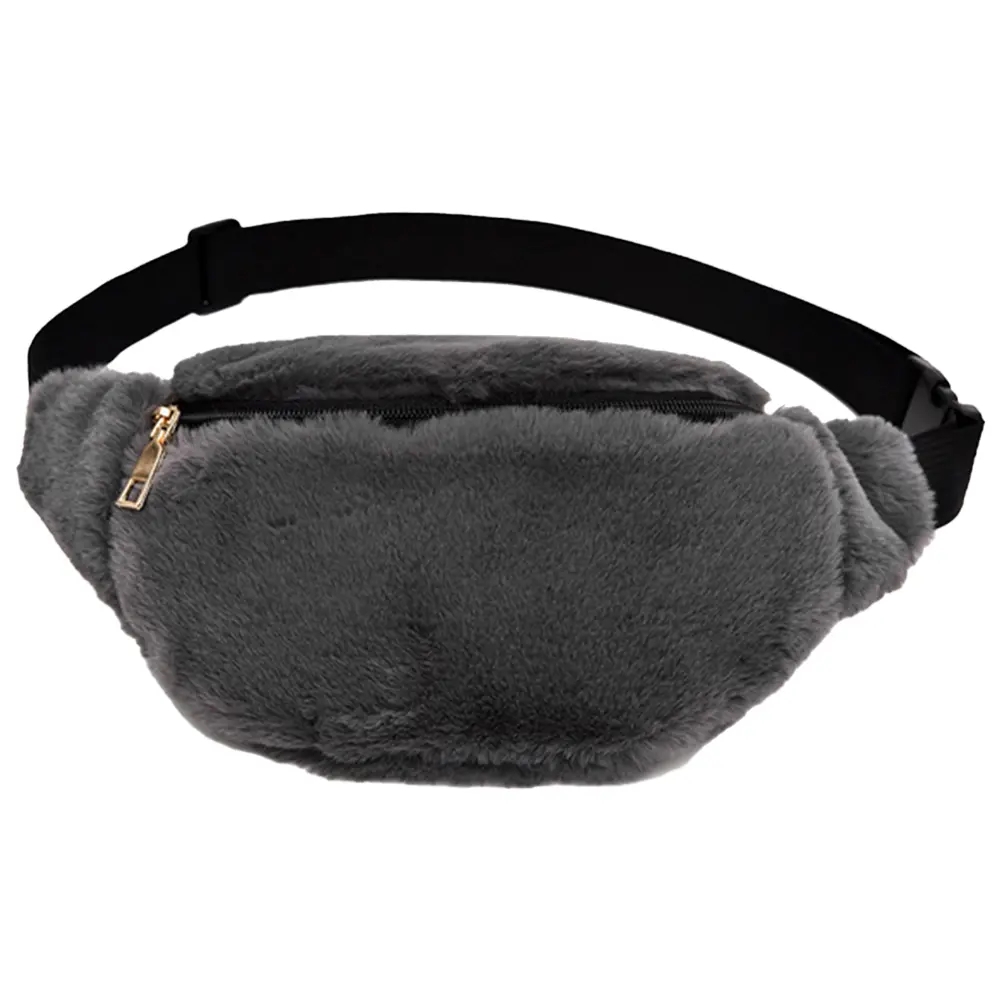 Fashion Plush Banana Bags Autumn&Winter Women's Chest Bag Leopard Pattern Simple Designer Fanny Pack Ladies Waist Crossbody Bags