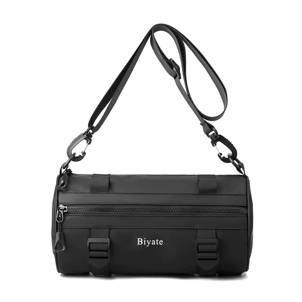 2023 Fashion Nylon Crossbody Shoulder Bags For Men Bucket Shoulder Bag Men Casual Barrel Handbags Male Shoulder Messenger Bag