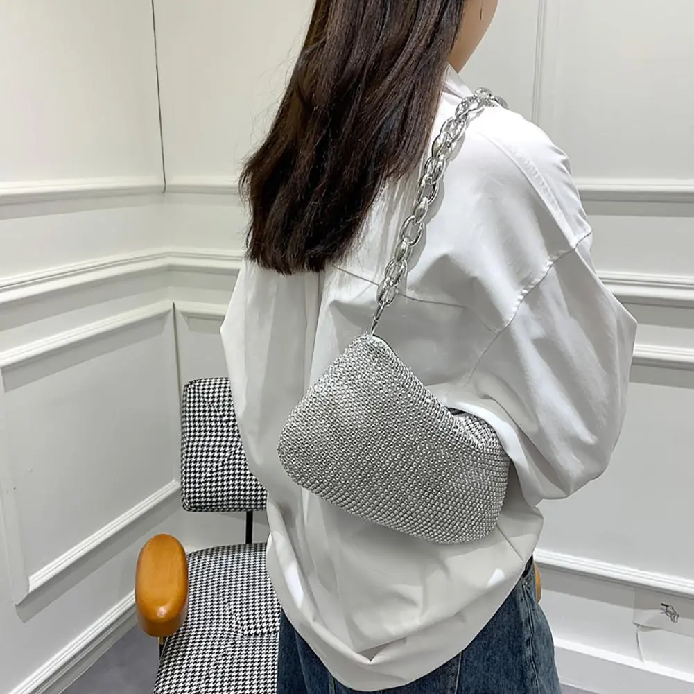 Luxury Rhinestone Banquet Clutch Bag Women Party Wedding Dinner Shoulder Bag Fashion Brands Shiny Diamond Ladies Evening Handbag