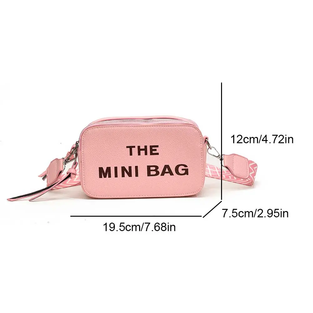 2025 New Small Square Bag Fashion Letter Pattern Chic Hobo Bag Trend PU Women Shoulder Bag Adjustable Strap Satchel Designer Bag