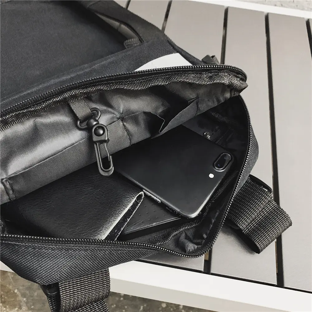 Pocket Chest Front Pack Pouch Unisex Streetwear Vest Rig Carry Bags Oxford Cloth Waistcoat Hip Hop Chest Bags Street Fanny Packs