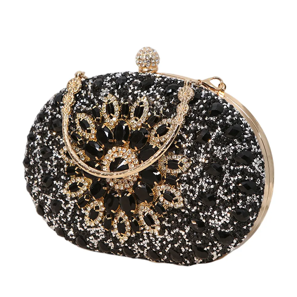 2023 Diamond Women Luxury Clutch Evening Bag Wedding Crystal Ladies Cell Phone Pocket Purse Female Sparkly Wallet for Party Gift