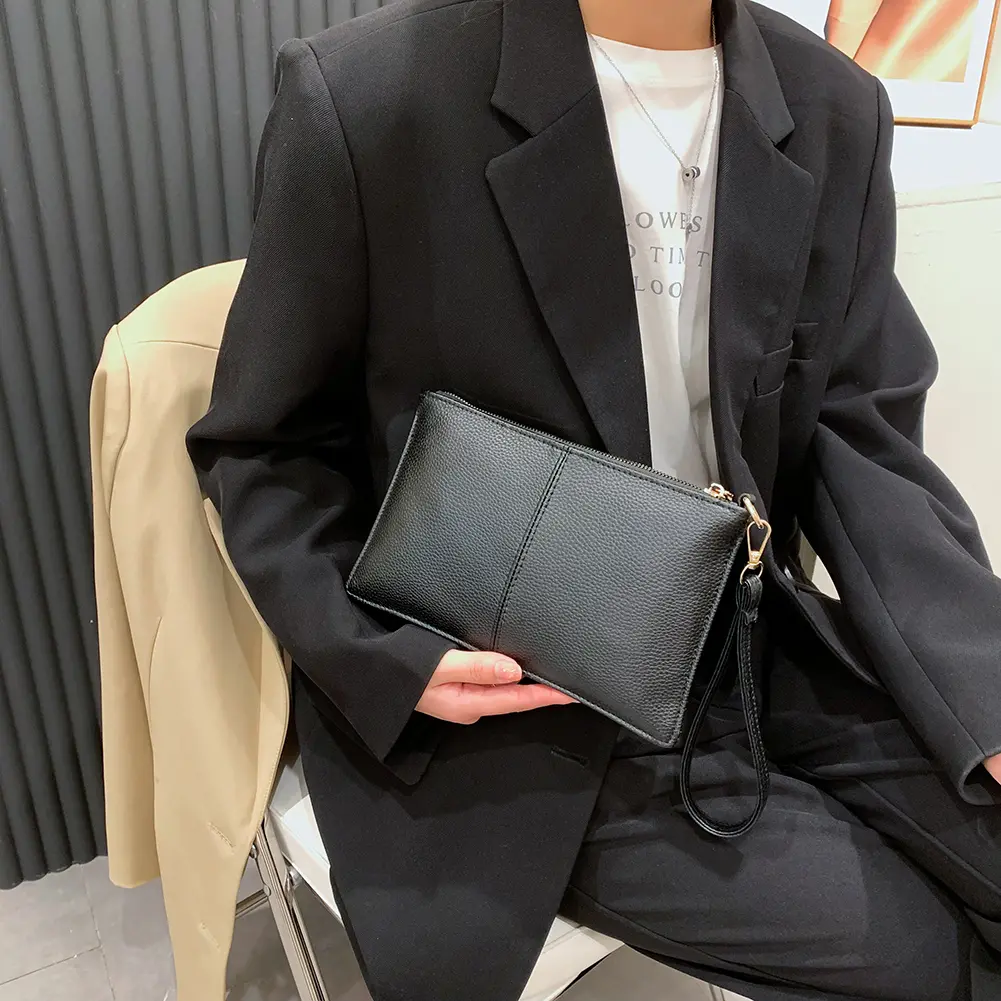 Fashion Women Clutch Bag Handbag Exquisite Envelope Wrist Bags Zipper Long Wallet Elegant Lady Party Evening Bags Coin Purse