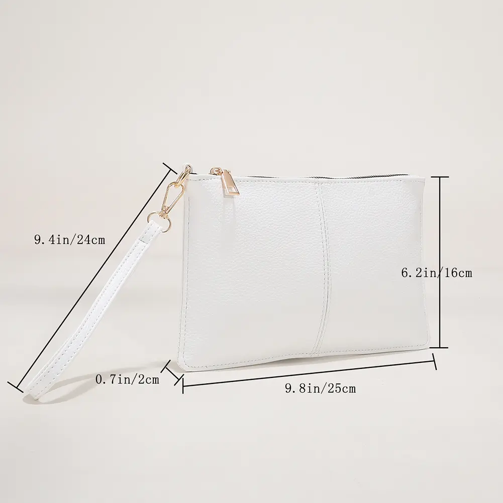 Fashion Women Clutch Bag Handbag Exquisite Envelope Wrist Bags Zipper Long Wallet Elegant Lady Party Evening Bags Coin Purse