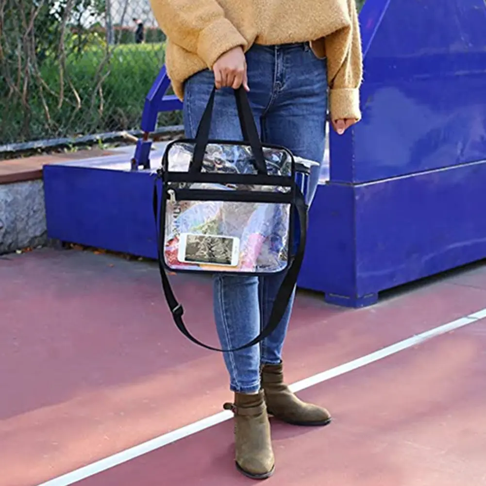 2022 Women Large Capacity Handbag Transparent Shoulder Crossbody Bag PVC Clear Waterproof  Travel Shopping Storage Tote Clutch
