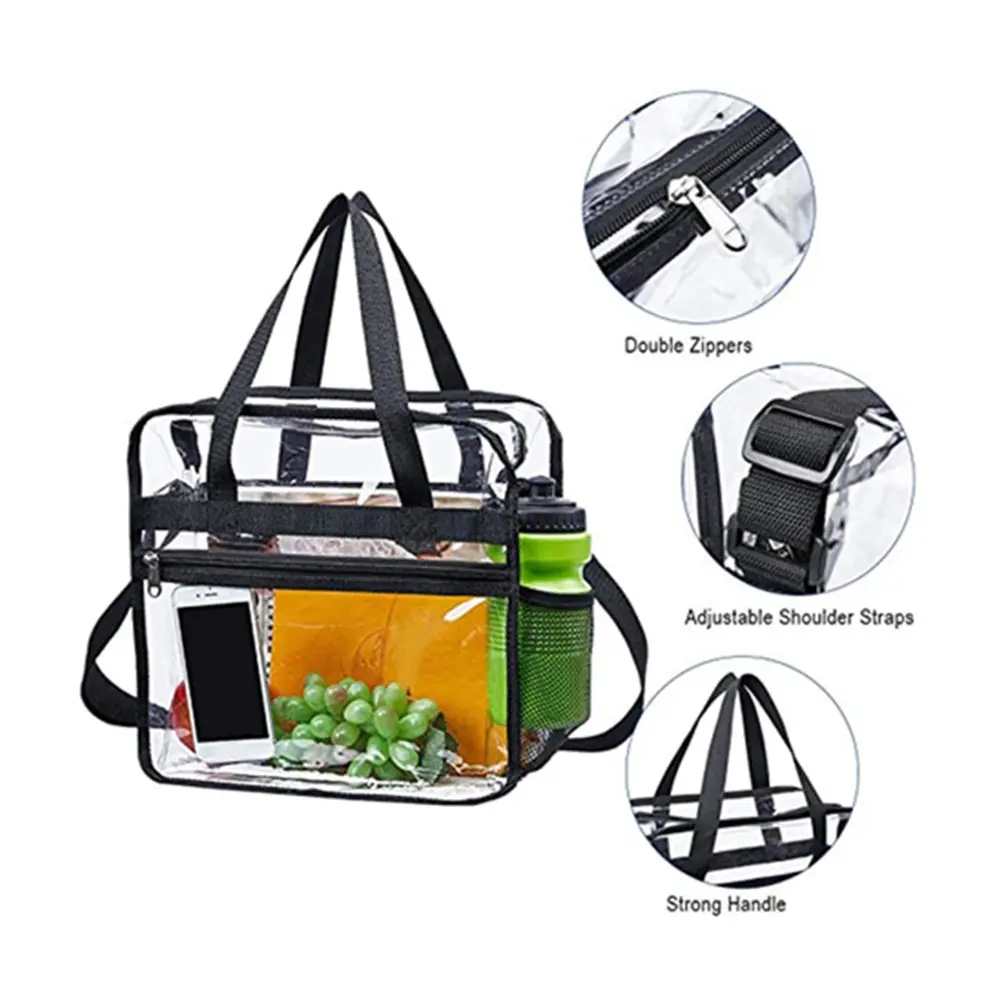 2022 Women Large Capacity Handbag Transparent Shoulder Crossbody Bag PVC Clear Waterproof  Travel Shopping Storage Tote Clutch