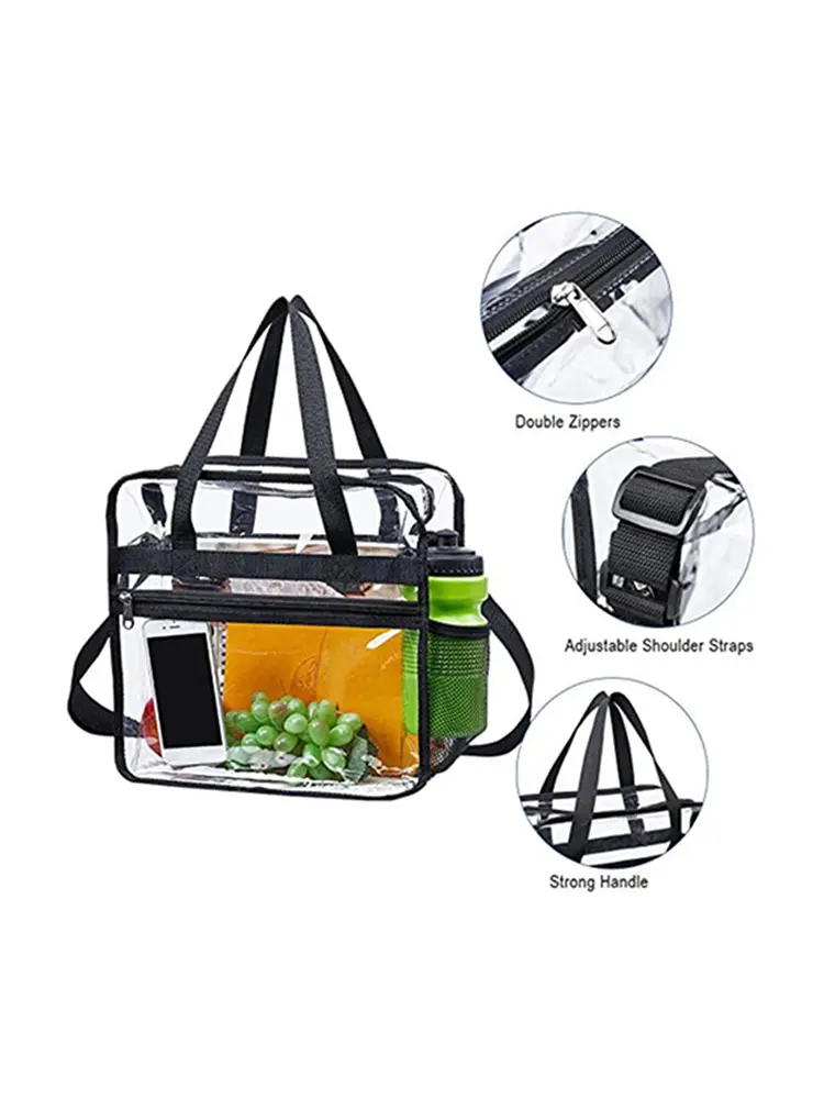 2022 Women Large Capacity Handbag Transparent Shoulder Crossbody Bag PVC Clear Waterproof  Travel Shopping Storage Tote Clutch
