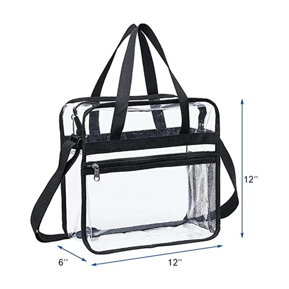 2022 Women Large Capacity Handbag Transparent Shoulder Crossbody Bag PVC Clear Waterproof  Travel Shopping Storage Tote Clutch