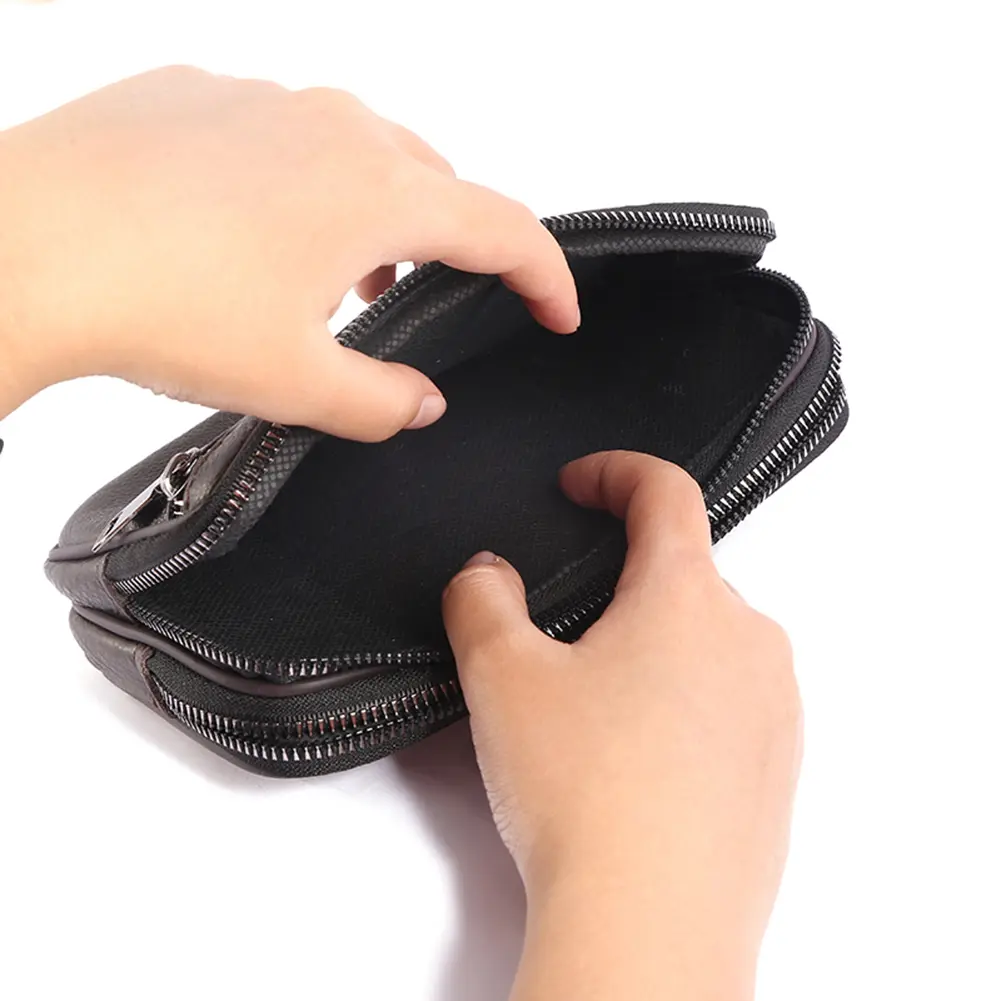 Fashion Men's bag Cowhide Leather Solid Color Waist Bag for Men Wallet 2021 New Casual Male Mini Belt Coin Purse Fanny Packs