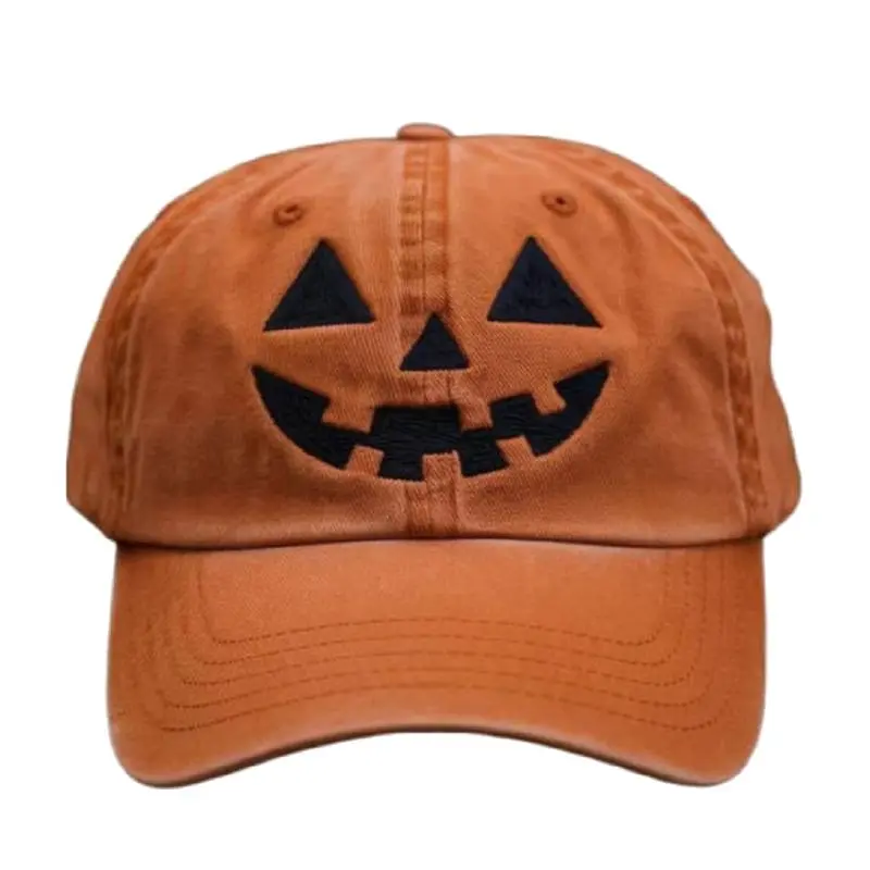 Halloween I'm Fine Dark Bloody Caps Problem Solved Baseball Caps Women Men Sun Hats Pumpkin Face Outdoor Sprots Custom DIY Hats