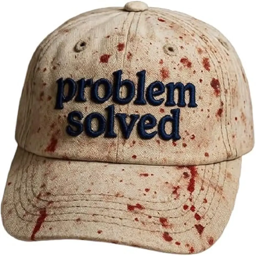 Halloween I'm Fine Dark Bloody Caps Problem Solved Baseball Caps Women Men Sun Hats Pumpkin Face Outdoor Sprots Custom DIY Hats