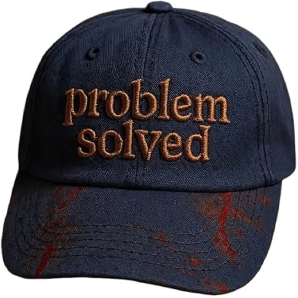 Halloween I'm Fine Dark Bloody Caps Problem Solved Baseball Caps Women Men Sun Hats Pumpkin Face Outdoor Sprots Custom DIY Hats