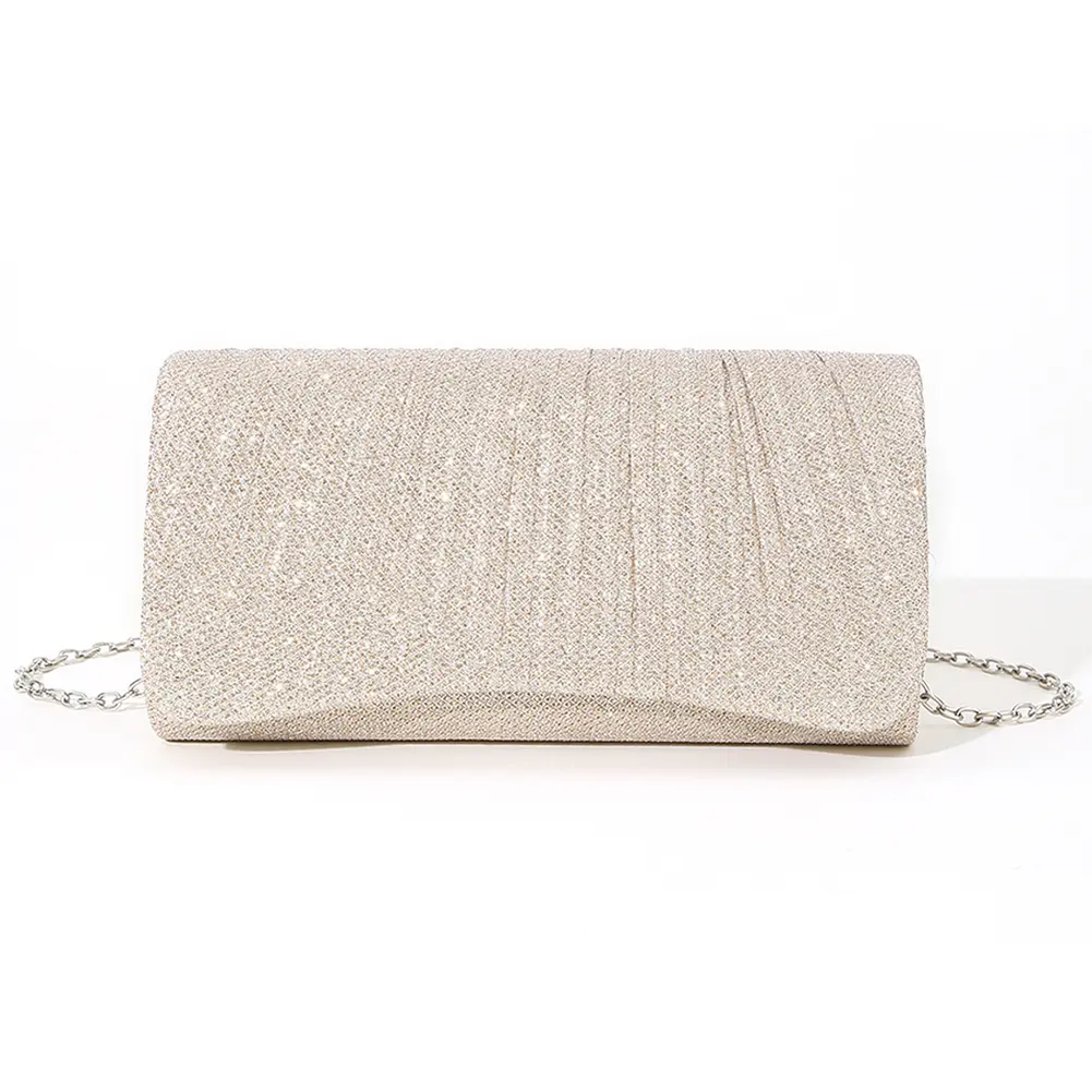 Luxury Sparkling Party Envelope Evening Bag Women Fashion Wedding Clutch Personalized Shiny Chain Satchel Bag Ladies Dinner Bags