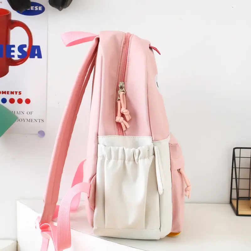 3Pcs Casual School Bookbag Women Cute School Storage Bag Travel Backpack College Laptop Bag with Small Handbag & Pencil Case