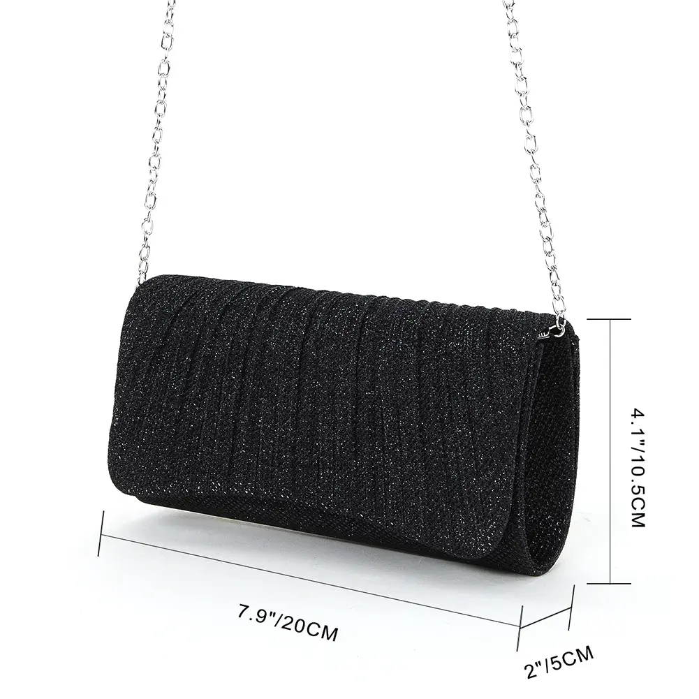 Luxury Sparkling Party Envelope Evening Bag Women Fashion Wedding Clutch Personalized Shiny Chain Satchel Bag Ladies Dinner Bags