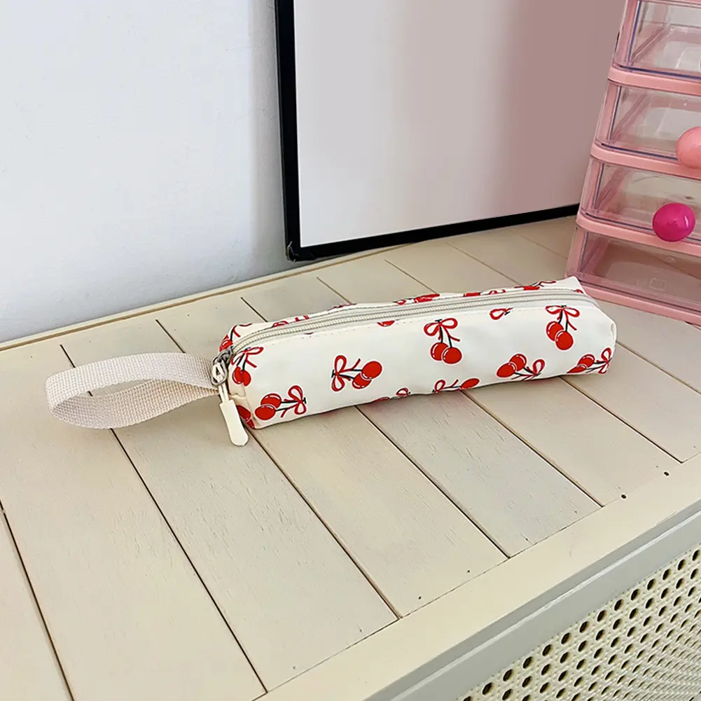4Pcs Schoolbag Set with Tote Bag and Pencil Case Large Capacity Travel Backpack Kawaii Fruit Daypack Fruit Pattern Rucksack