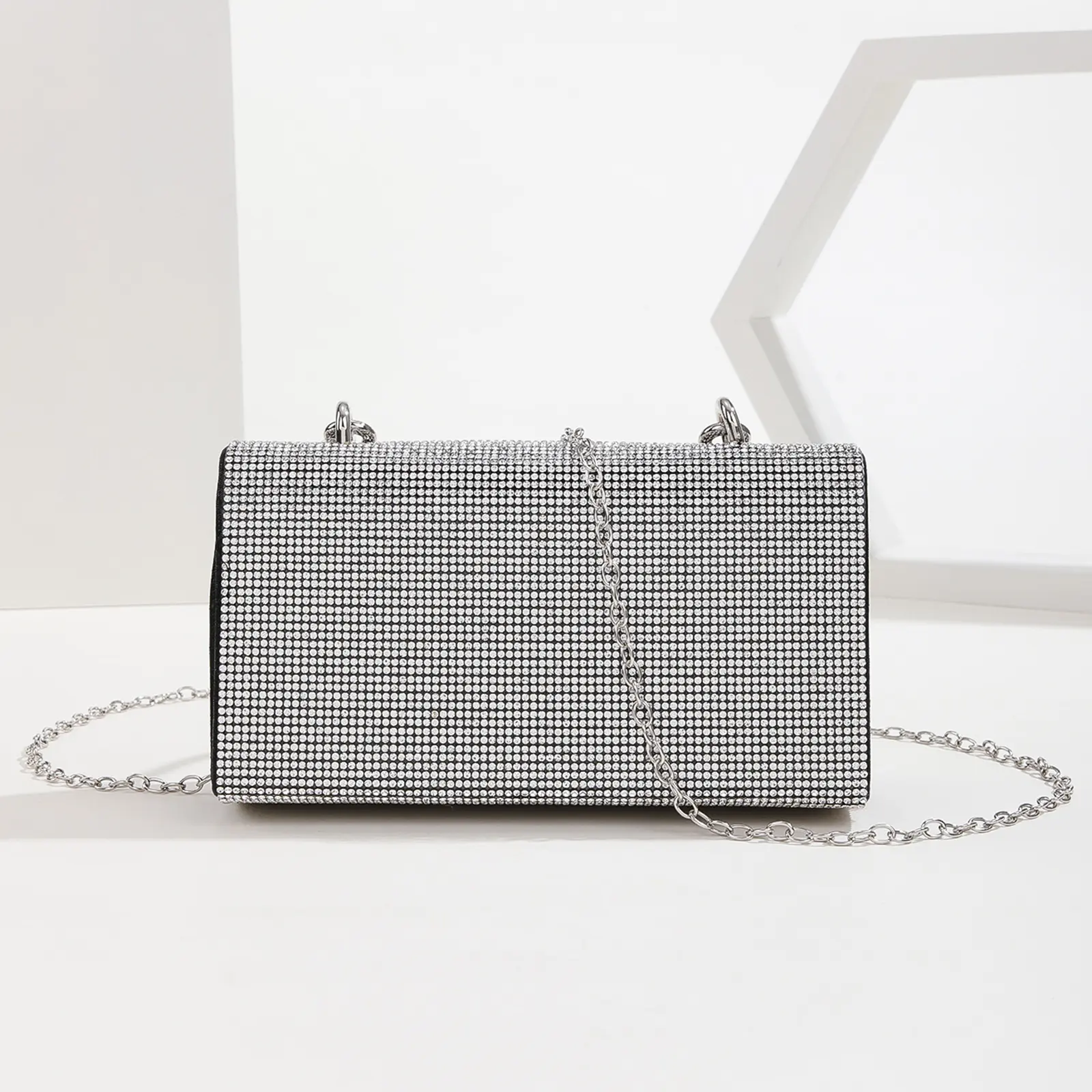 Ladies Rhinestone Evening Bag Luxury Diamond Clutch Purse Elegant Large Capacity Party Bling Purses Wedding Shiny Tote Handbag