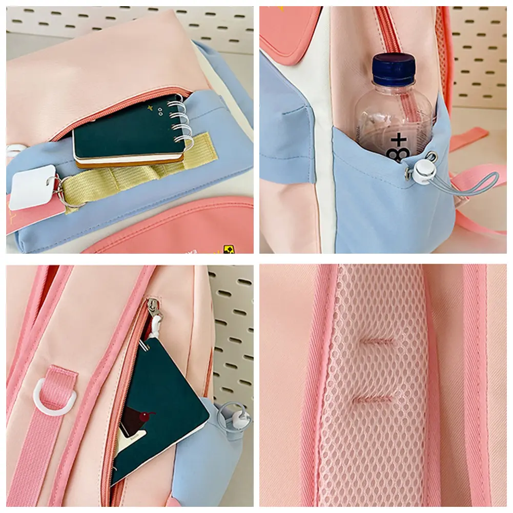 Fashion Nylon INS Backpack Japanese-style Schoolbag for Students Multi-functional Casual Book Bags Outdoor Travel Laptop Bags