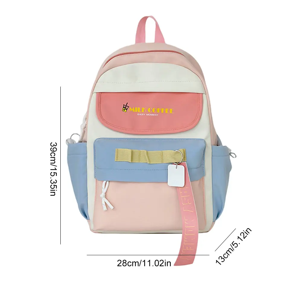 Fashion Nylon INS Backpack Japanese-style Schoolbag for Students Multi-functional Casual Book Bags Outdoor Travel Laptop Bags