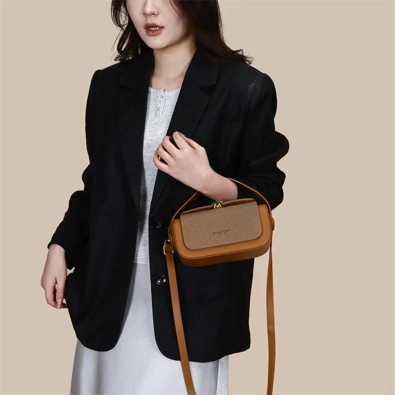 Leather Retro Tote Bag Women's Fashion Handbag Shell Hasp Small Hand Bag For Women Brand Designer Shoulder Crossbody Bag Purses