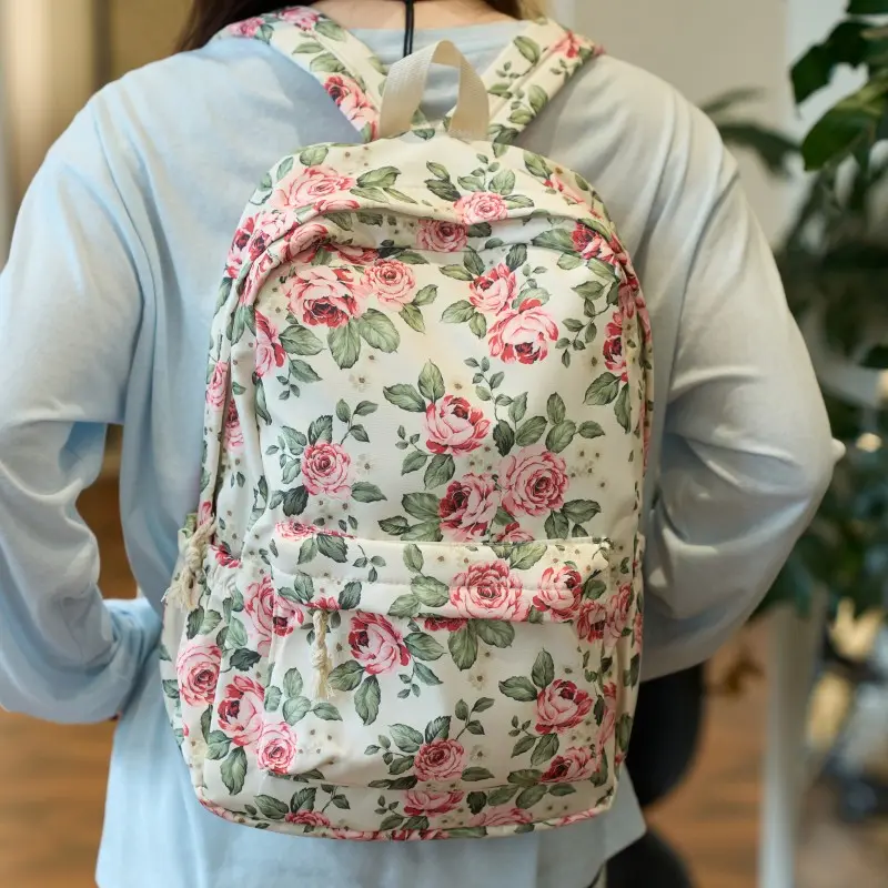 Butterfly Print Kawaii Backpack Large Capacity Travel Large Capacity Lightweight Daypack Women Students College School Bookbag