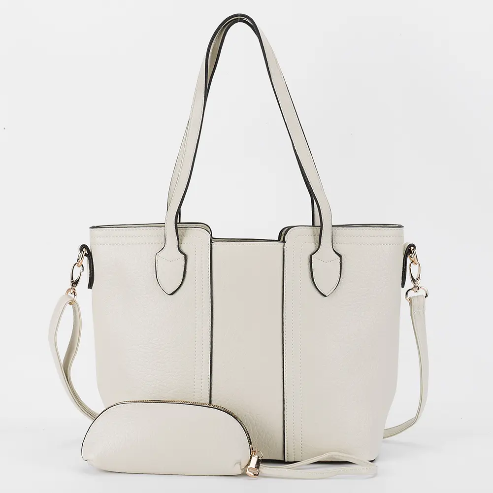 Ladies Causal Bucket Bag with Purse Large Capacity Tote Handbag Simple Crossbody Bags PU Leather Sling Bag Commute Shoulder Bag