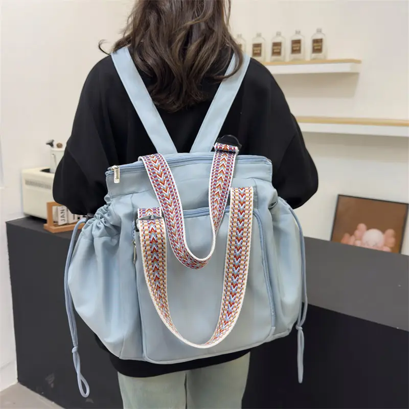 Travel Storage Backpack Expandable Business Tote Handbag Nylon Cradle Duffle Shoulder Bag Yoga Sports Fitness Gym Commute Bags
