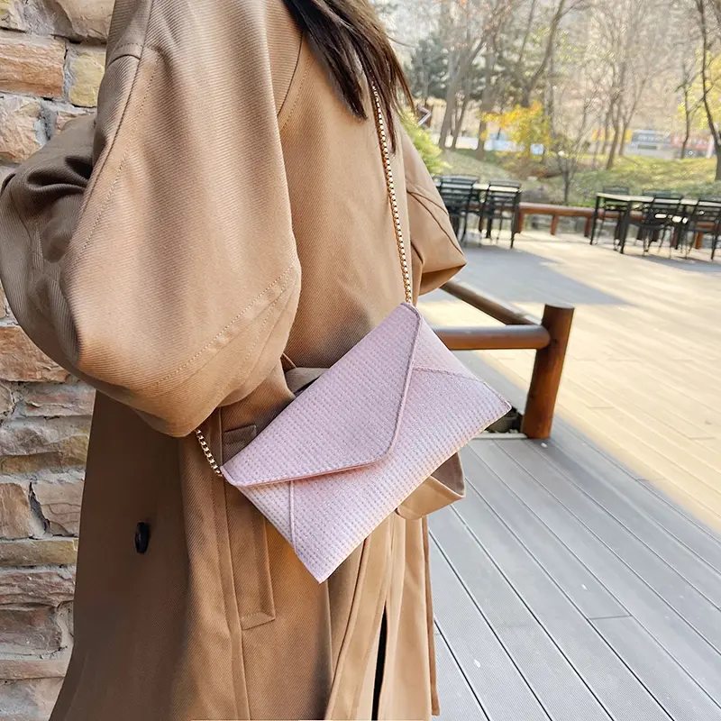 Envelope Diamond Shoulder Crossbody Bag Women Mini Chain Wristlet Handbags Casual Phone Clutch Purse Party Wedding Evening Bags
