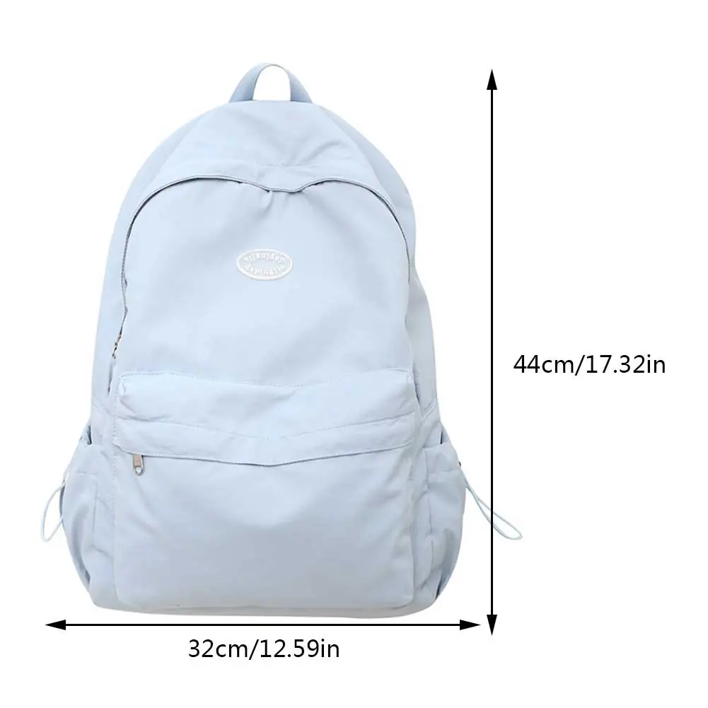 Unisex Student Backpack Fashion Waterproof Solid Color Daily Knapsack College School Bookbag for Teen Boys&Girls Sports Rucksack