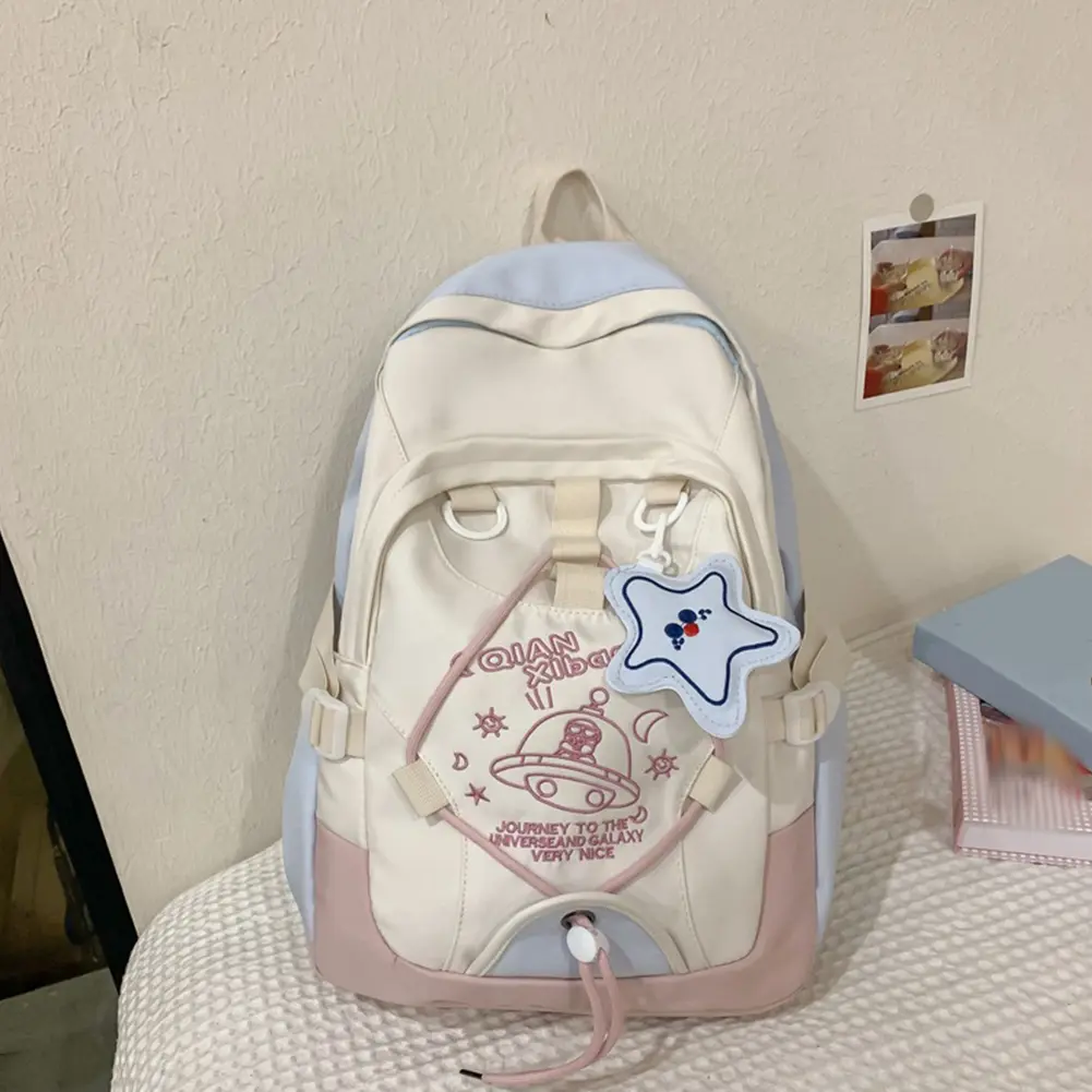 Large Capacity School Bag Korean College Backpack Boys Girl Waterproof Laptop Daypack Causal Rucksack Cute Double Shoulder Bag