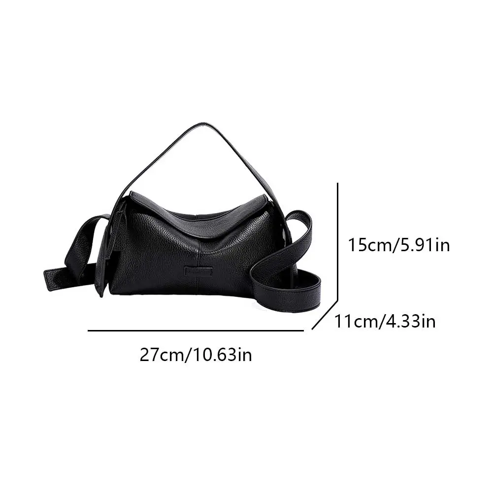 Horizontal Niche Fashion Shoulder Bag for Women PU Leather Crossbody Bag Large Capacity Trend Tote Purse Luxury Designer Handbag