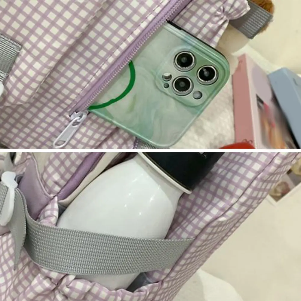 Large Capacity School Bag Korean College Backpack Boys Girl Waterproof Laptop Daypack Causal Rucksack Cute Double Shoulder Bag
