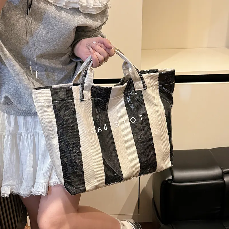 Women Top Handle Bags Large Waterproof PVC Tote Bag Large Capacity Handbag Casual Chic Shoulder Bag Work Travel Shopping Pack