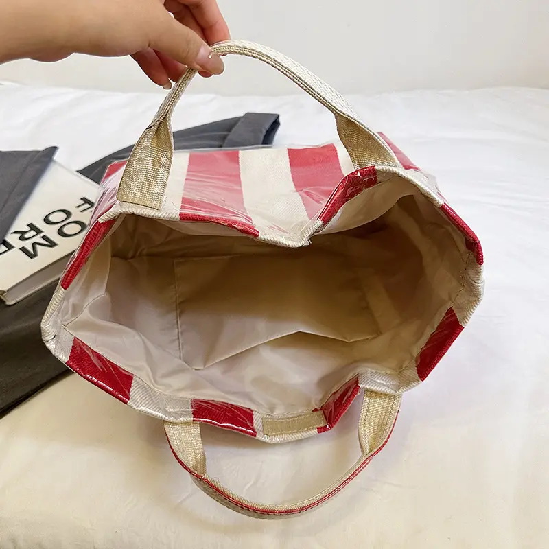 Women Top Handle Bags Large Waterproof PVC Tote Bag Large Capacity Handbag Casual Chic Shoulder Bag Work Travel Shopping Pack