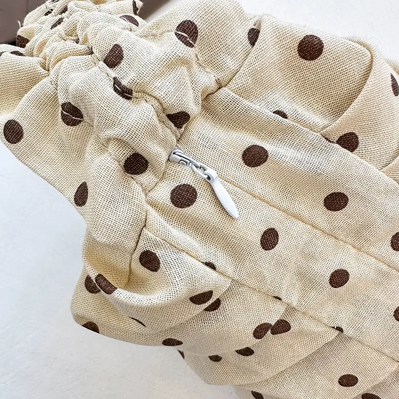Polka Dot Cloud Dumpling Bag Travel Tote Handbag Large Capacity Hobo Shoulder Crossbody Bags Daily Crescent Bag Underarm Pouch