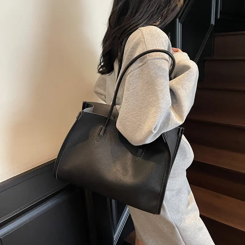 Women's 2 in 1 Shoulder Bag Mother Child Bucket Bag Large Capacity Crossbody Bags Vintage Messenger Big PU Leather Tote Handbag