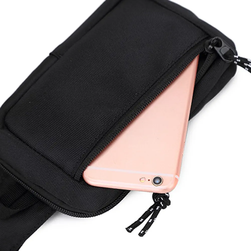 Men Crossbody Bags Solid Phone Belt Pouch Oxford Waterproof Phone Purse Sports Outdoor for Male