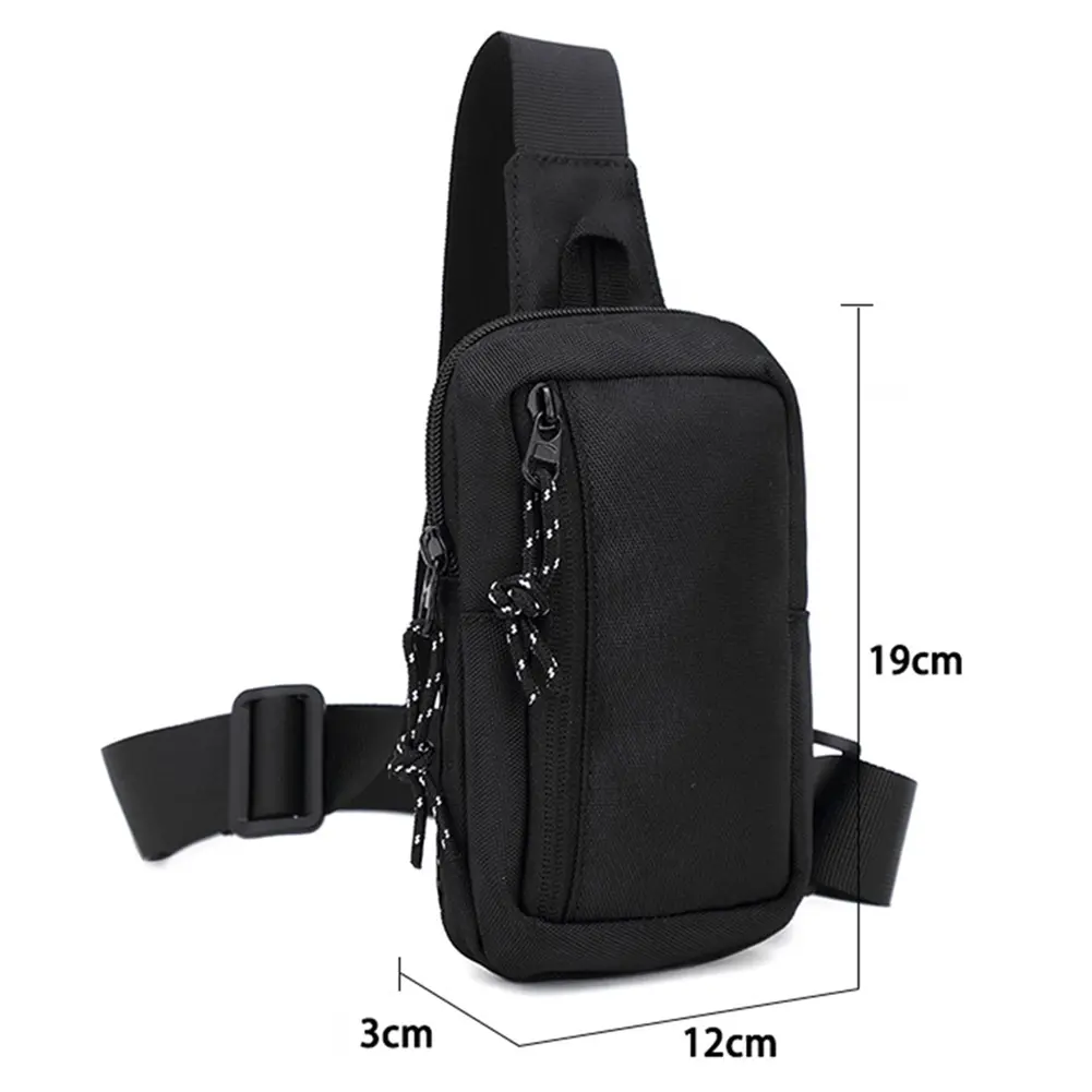 Men Crossbody Bags Solid Phone Belt Pouch Oxford Waterproof Phone Purse Sports Outdoor for Male