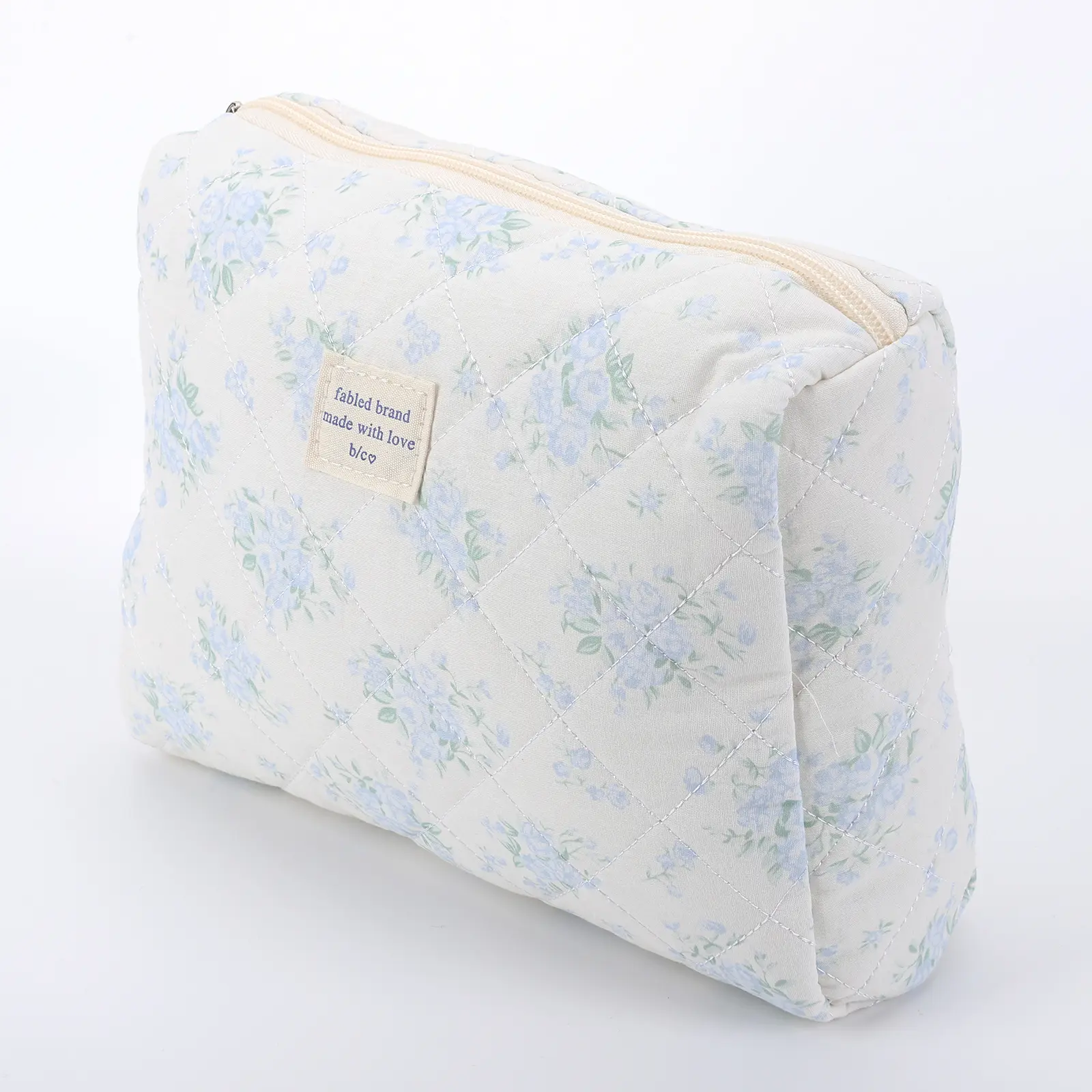 Women Travel Makeup Cosmetic Case Large Capacity Quilted Checkered Makeup Bag Lady Makeup Bag Purse for Cosmetics Makeup Brushes