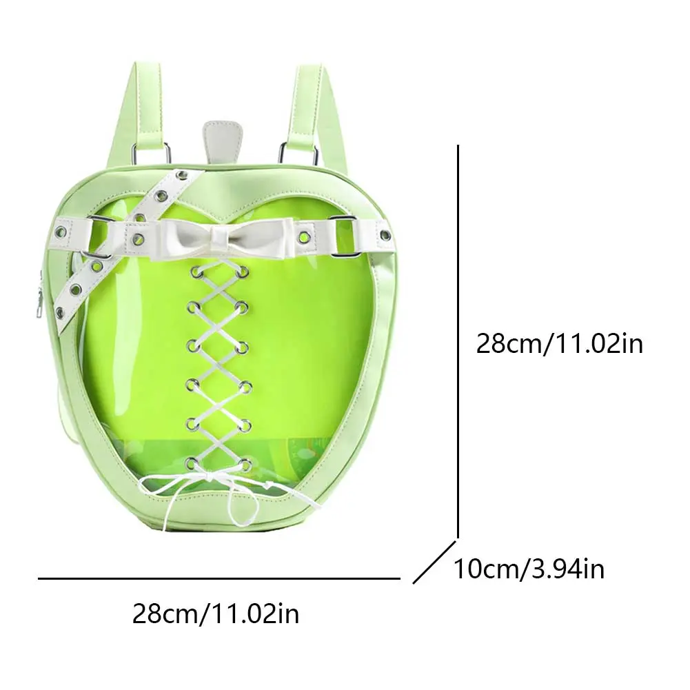 Harajuku Style Apple Shaped Schoolbag Large Capacity Personalized Backpacks Kawaii Girls Mochila 2025 New Punk Aesthetic Daypack