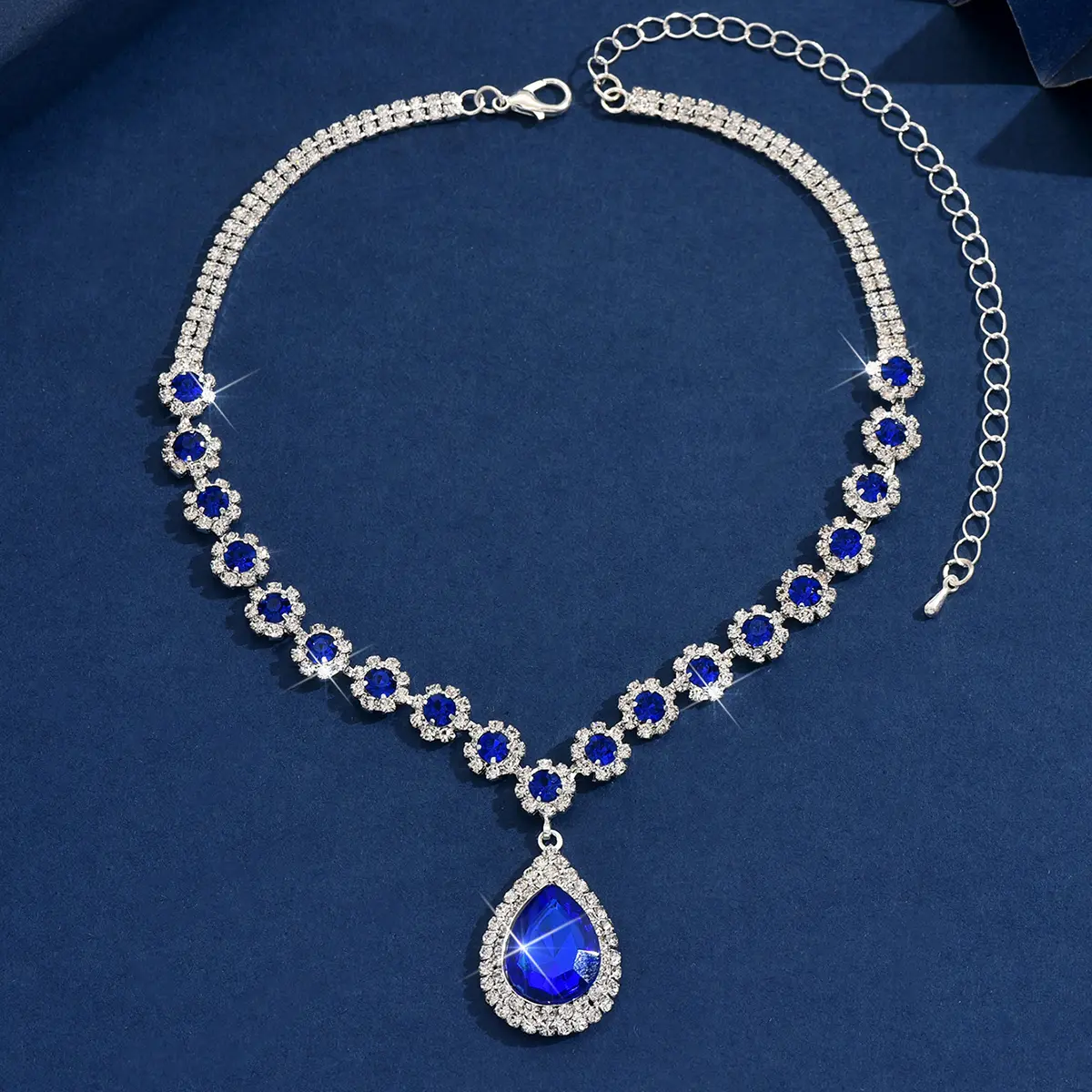 1PC Women's Fashion Waterdrop Flower Design Necklace Jewelry Suitable for Date, Party, Festival Gifts-2172