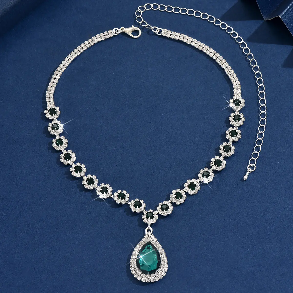 1PC Women's Fashion Waterdrop Flower Design Necklace Jewelry Suitable for Date, Party, Festival Gifts-2172