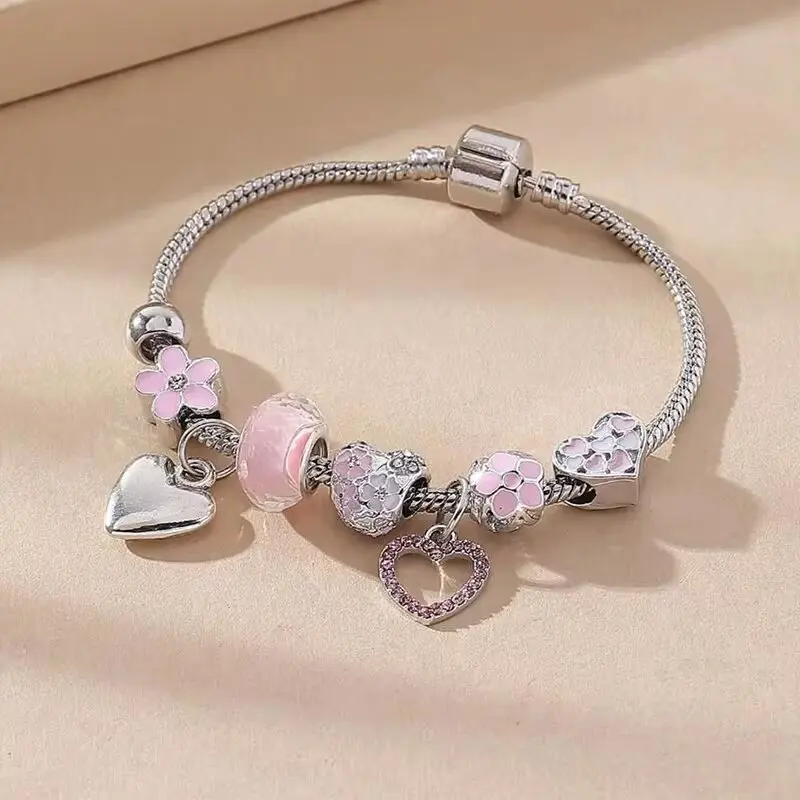 1PC Women's Fashion Pan Family Multi Element Beaded Bracelet Jewelry Accessories Suitable for Date, Party, Festival Gifts