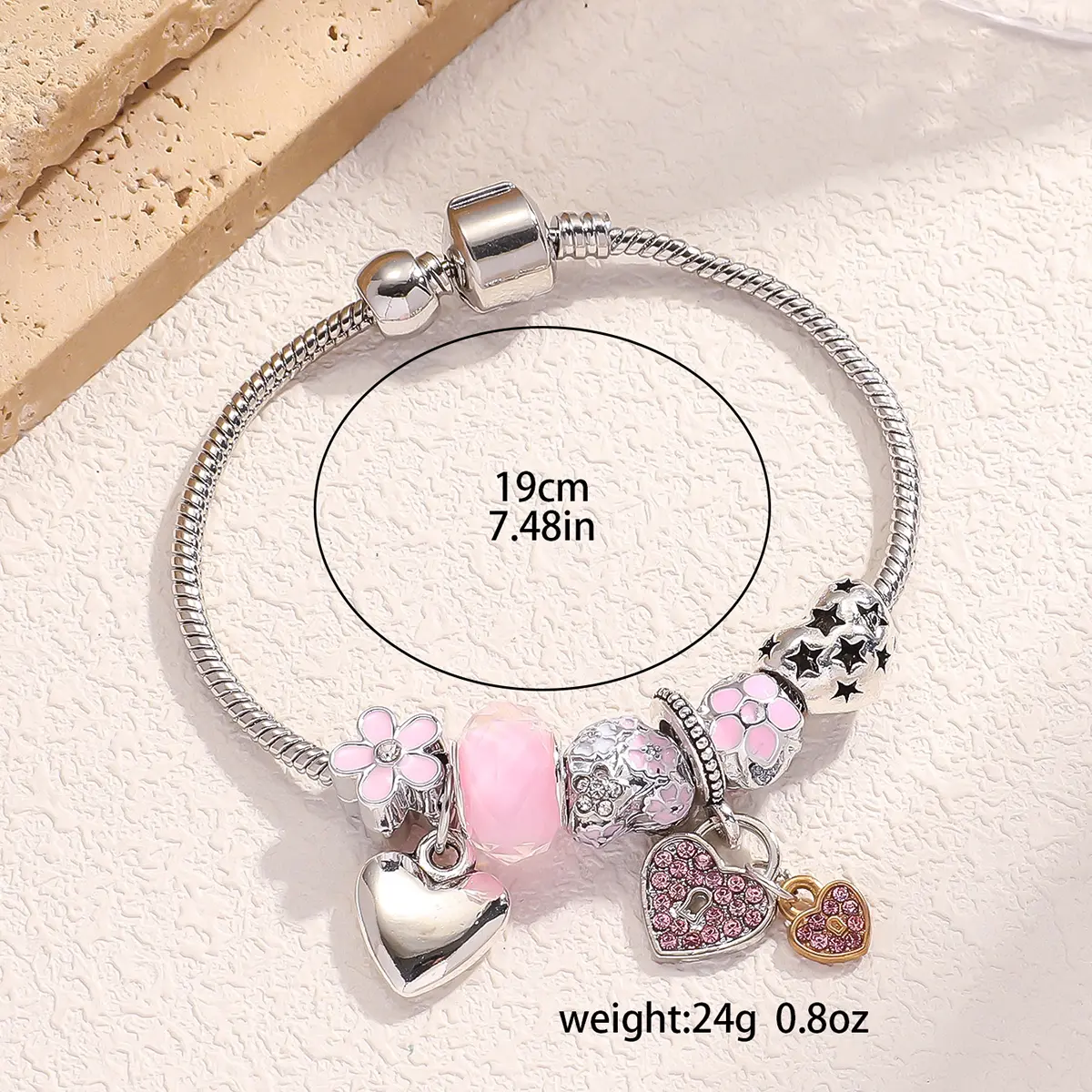 1PC Women's Fashion Pan Family Multi Element Beaded Bracelet Jewelry Accessories Suitable for Date, Party, Festival Gifts