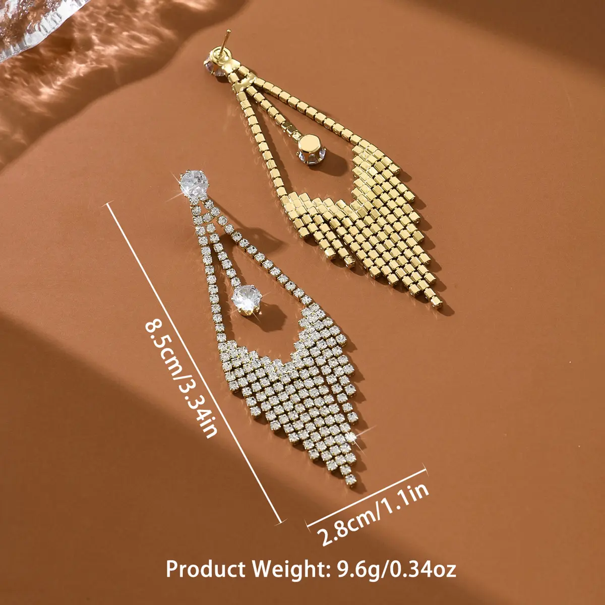 Ladies' fashionable tassel earrings and jewelry are suitable for dates, parties, festivals, and gifts