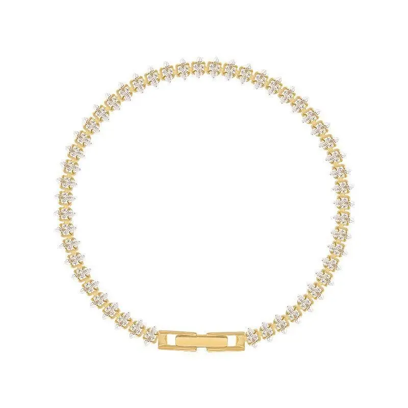 1PC Women's Fashion Trendy Geometric Water Drop Zircon Bracelet Jewelry Accessories Suitable for Date, Party, Festival Gifts