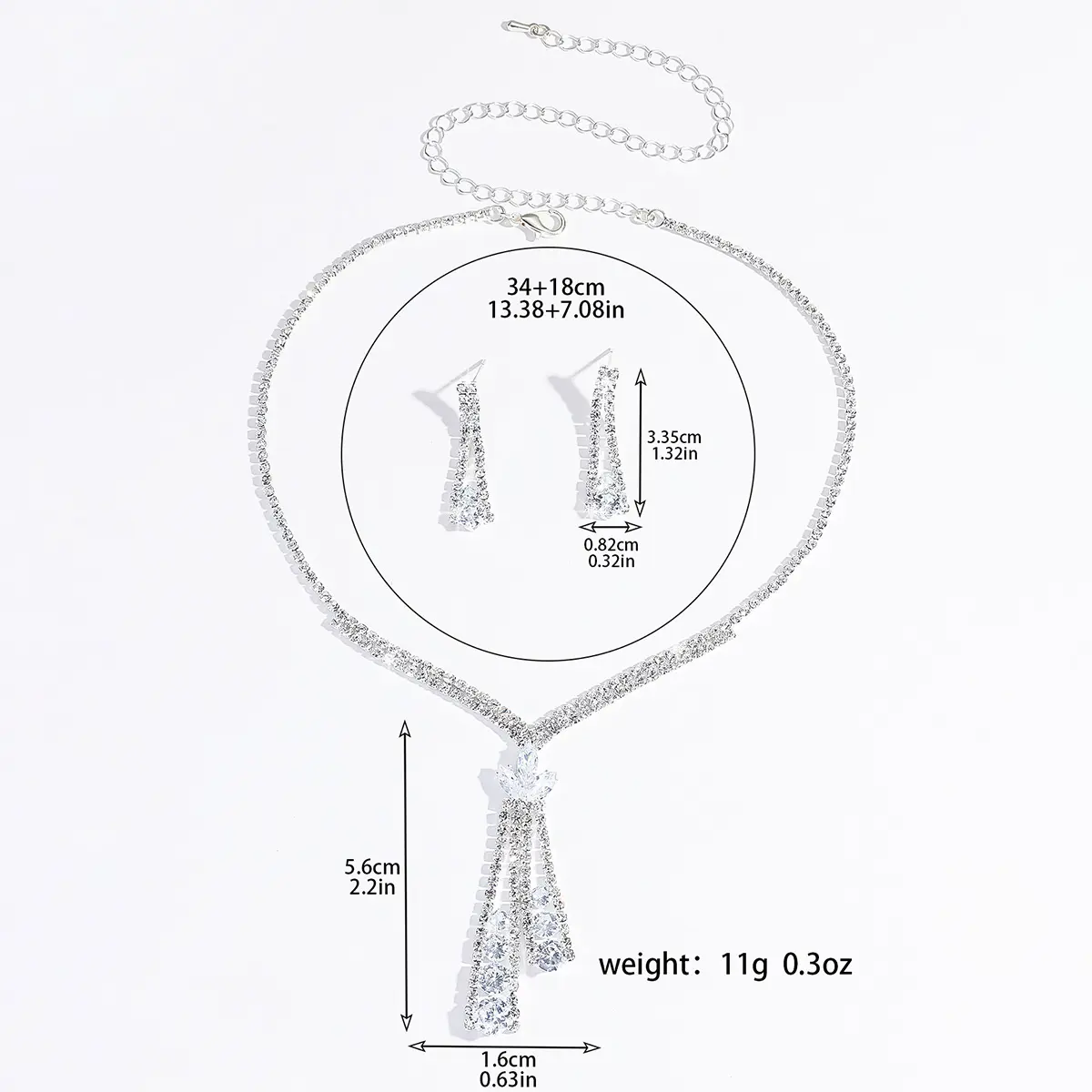 3PC Women's Fashion Design Lotus Geometric Necklace Earrings Jewelry Set Suitable for Wedding Parties and Festival Gifts