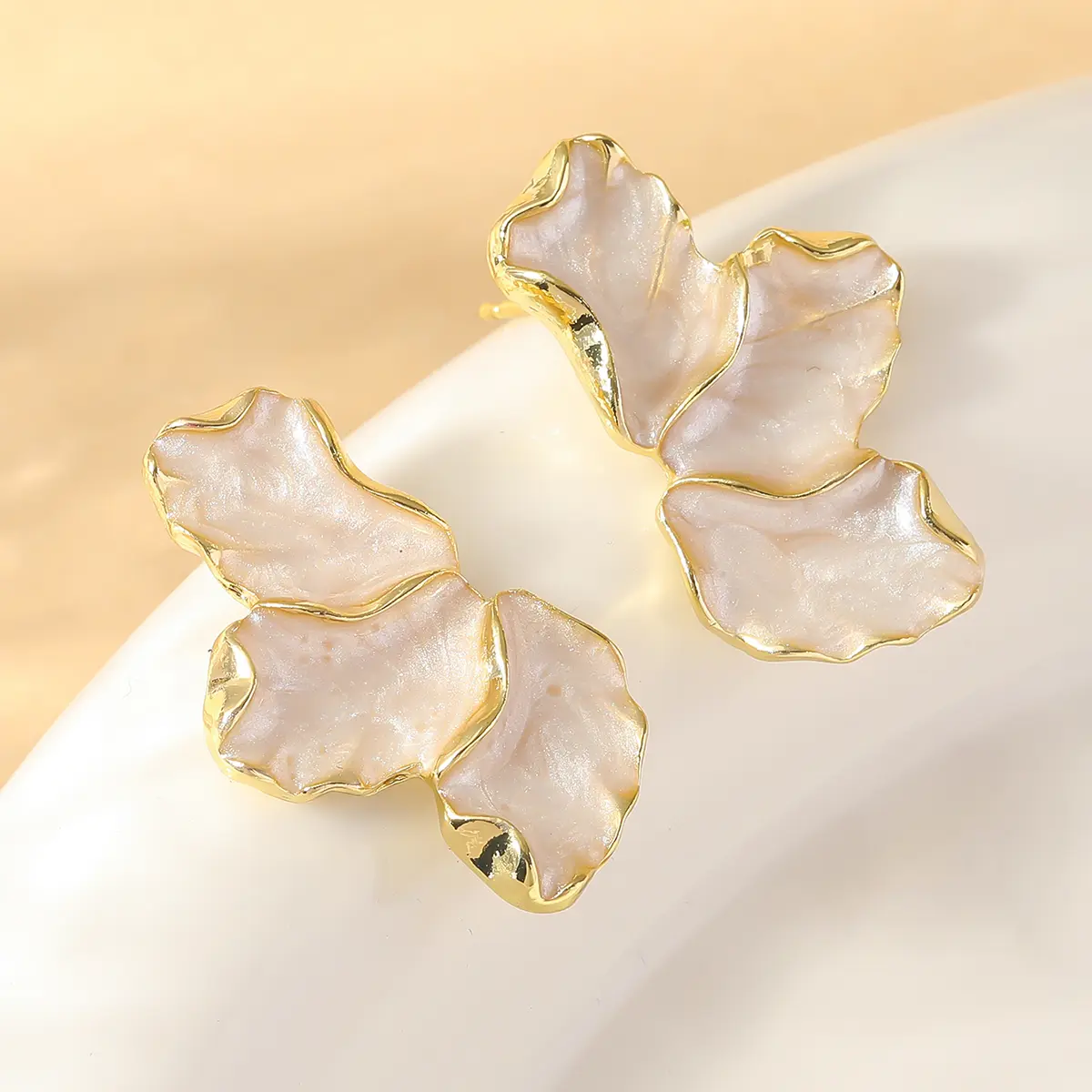 2PC Women's Fashion Irregular Flower Earrings Jewelry Accessories Suitable for Date, Party, Festival Gifts